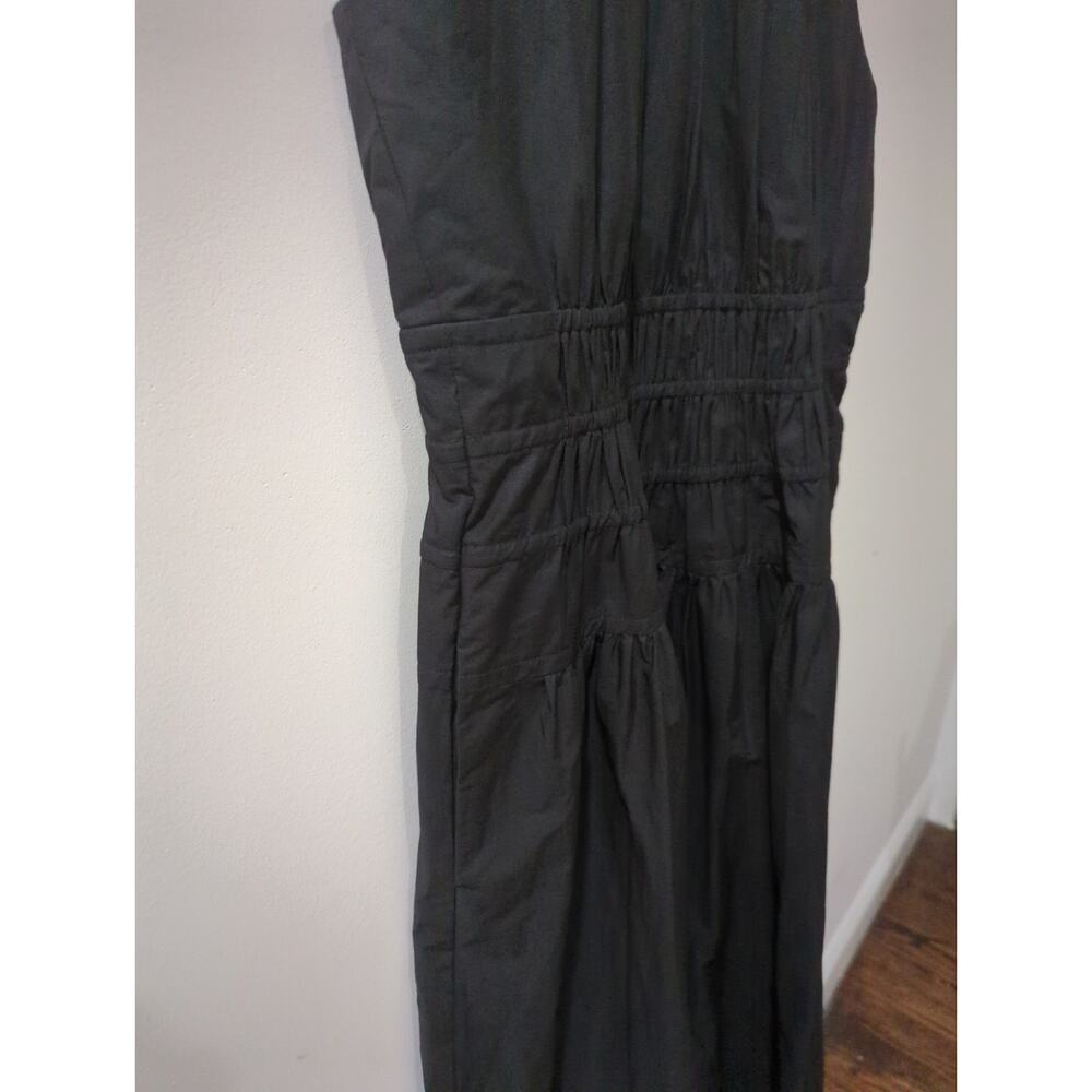 J Crew Black Cotton Poplin Midi Dress NWT - Picture 5 of 5